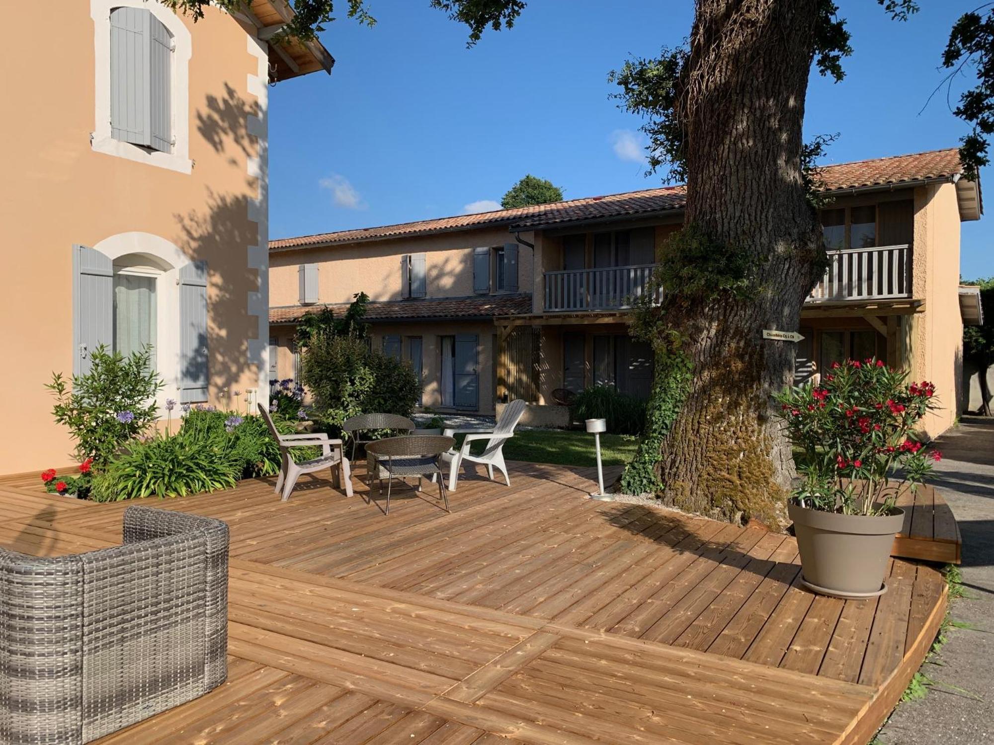 Logis Hotels - Hotel Et Restaurant L'Oceana Lanton Buitenkant foto